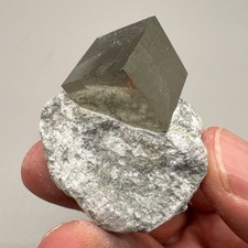 Pyrite Cube from Navajun, Spain - 100% Natural - Fine Mineral Specimen picture