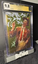 🦇Absolute Batman #19 CGC JSA 9.8 Kirkham Signed Gold Foil Scarecrow Top Pop🦇 picture