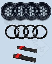 Audi badge holder emblem logo support for honeycomb grills all Audi models picture