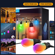 Govee Smart Outdoor String Lights H7015, 48ft RGBIC, IP65, 47 Scene Modes picture