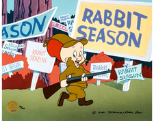 ELMER FUDD RABBIT SEASONING WARNER BROS LIMITED EDITION 58/100 CHUCK JONES LOA picture