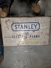 Vintage Stanley J5 Electric Plane Power Jointer Case Attachments 1950s picture