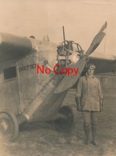 Photo Antique Pilot Cornelius Edzard Aircraft Focke-Wulf A 16 Bremen 1924 X295 picture