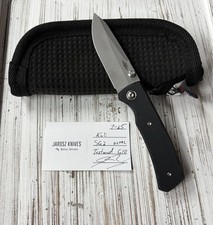 Jesse Jarosz Custom Knives Kali Liner Lock Textured Black G10 Super Gold 2 picture
