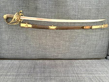 Rare GEORGE IV British Officer Sword 1822 pattern folding hilt pipe back blade picture