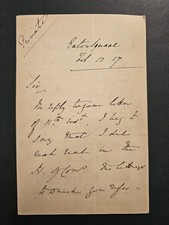 1857 ALS Sir John Somerset Pakington Signed Letter Eaton Square House of Commons picture