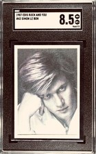 1987 Edis Rock & You #43 SIMON LE BON SGC 8.5 Pop 1 highest Duran Duran HOF picture