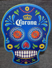 Corona Beer Wooden Skull Dia de los Muertos Sign picture
