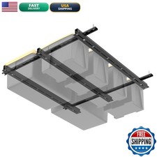 WALMANN Overhead Tote Storage Rail System Black Heavy Duty Adjustable picture