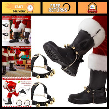 2 PCS Antique Brass Bells for Santa Claus Boots - Christmas & Halloween Costume picture