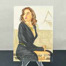 2024 Topps Star Wars Masterwork Qi’ra Roy Cover Sketch Card 1/1 Emilia Clarke picture