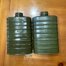 E-014 Gas Mask Filter Lot of 2 *NEW SEALED SURPLUS* SOVIET POLISH GP-5 SHMS picture