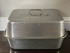 Vintage Universal L F & C Brand  Aluminum Roaster Roasting Pan with Vented Lid  picture