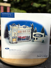 NEW Ford 3-Piece Department 56 Snow Village Uptown Motors Christmas Village Box picture