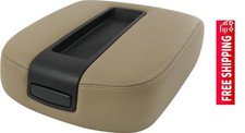 Beige Center Console Armrest Cover Lid w /Base 07-14 Chevy GMC Silverado Tahoe picture