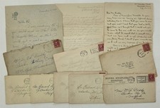 1930-1 antique EDWARD DUDDY milford ma BOWKER CLOTHING CO COURTSHIP LETTERS picture