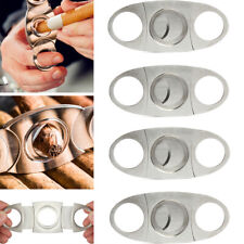 4PCS Silver Stainless Steel Pocket Cigar Cutter Knife Scissors Double Blades picture