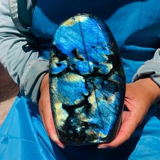 4.42LB Natural labradorite quartz crystal Mineral specimen energy Reiki healin picture
