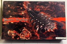 2006 DEATH STALKER SCORPION STAINLESS STEEL BLADES FANTASY KNIFE w/WOOD PLAQUE picture