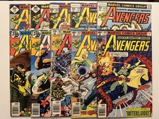 HUGE BRONZE AGE AVENGERS LOT - 1977-80 - 10 Books - Most Solid Mid Grade picture
