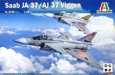Plastic Model 1/48 Saab JA 37 AJ 37 Viggen Fighter Jet Scale Build Kit Japan picture
