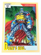 Deaths Head #33 Super Heroes Marvel Card 1991 Impel picture
