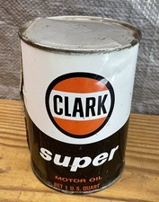 Clark Super Motor Oil One Quart Can Milwaukee, Wisconsin  picture