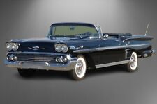 1958 Chevy IMPALA Fuel Injected 13x19 Poster PhotoArt Style 10m HQ PhotoStock picture