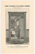 c1890 Lugrin Flexible Door Brochure Worcester MA Victorian Architecture Millwork picture