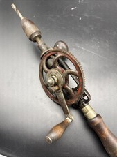 Vtg Antique Millers Falls No. 1980 Ratcheting Eggbeater Hand Drill USA Pat. 1913 picture