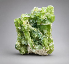 62ct | Natural Green Tourmaline Crystal Cluster Bunch Specimen - Afghanistan. picture