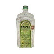 Antique Bottle Paul Westphal Auxiliator for the HairPaper Label intact New York picture