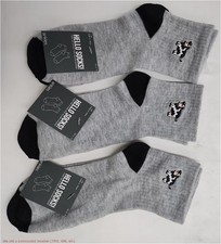 LOT OF 3 Women's Embroidered Cow Ribbed Ankle Socks 4-10 *SEE DEAL* picture