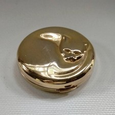 Vtg Debbie Palmer Sleeping Cat Make-up Compact Mirror picture