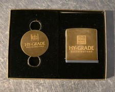 Vintage Hy-Grade Distributors.  Zippo Mini Tape Measure. See Pictures. picture