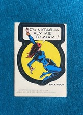 1974 1975 TOPPS MARVEL SUPER HEROES STICKERS BLACK WIDOW - RARE VINTAGE picture