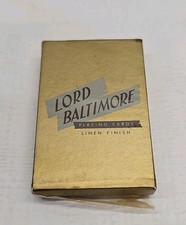 Vintage Lord Baltimore Playing Card Decks Complete Rexall Store Stationary NIB picture