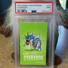 Sandylion 2000 Pokémon Stickers #130 Gyarados PSA 9 Graded Sticker.. POP 1 picture