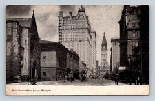 PA Philadelphia 1910s Broad Street, Philadelphia City Hall - Postcard picture