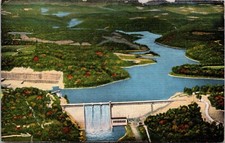Norris, TN Norris Dam Aerial View Postcard picture