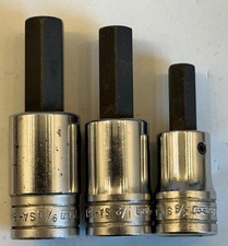 Vintage Snap-On Hex Bit Socket Set 3/8