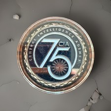 Central Intelligence Agency (CIA) 75th Anniversary Challenge Coin w/ Capsule picture