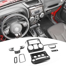 for Jeep JK Interior Trim Kit, Center Console Dash Trim Cover for Jeep Wrangl... picture