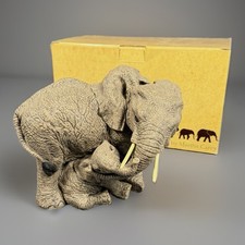 The Herd by Martha Carey Elephant Figurine Mother Calf Rise Shine 3116 Baby picture