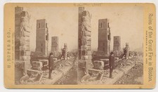 BOSTON FIRE SV - Franklin Street Ruins - H Ropes c1872 picture