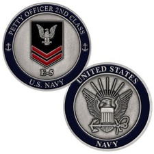 NEW U.S. Navy Petty Officer 2nd Class E-5 Challenge Coin. picture