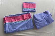 Vintage Taste Maker Full Size Fitted Sheet Set Purple Pink Polka Dot picture