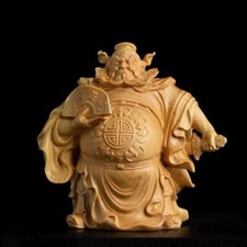 Chinese Arborvitae Wood Carving Zhongkui 钟馗 picture