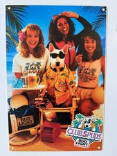 Spuds Mackenzie Bud Light Beer Sign - Club Spuds 1980’s 1990’s Retro Budweiser picture