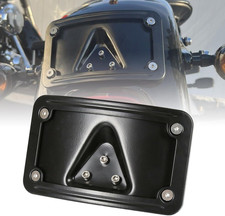 3148 Curved Laydown License Plate Mount with Frame Compatible with Harley Davids picture